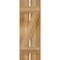 Ekena Millwork Spaced Board-n-Batten Shutters w/Z-Bar, Rough Sawn Western Red Cedar, 11 1/4W x 32H, PR RBS06Z11X032RWR - alternate 3